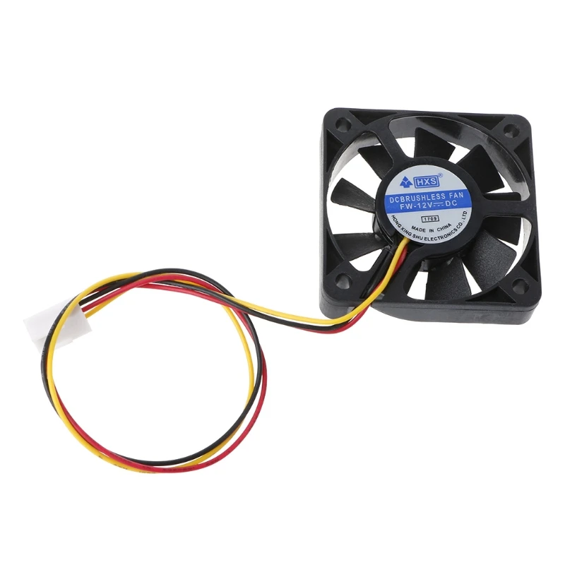 

Mini 50mmx50mmx10mm DC 12V 3Pin Brushless Cooler 9-Blade Blower Cooling Fan 5010 High Quality ABS Cooling Fan NoEnName_Null