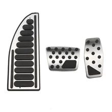 Жеребенок сжигание из нержавеющей стали педаль акселератора тормоза Педали крышки педали отдыха для джип компас Запчасти Аксессуары