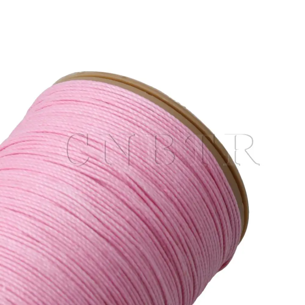 CNBTR 0,55 мм розовый круглый рами вощеный льняной шнур для шитья Вощеная полоска сшивание нить 76 ярдов для кожа ручной работы