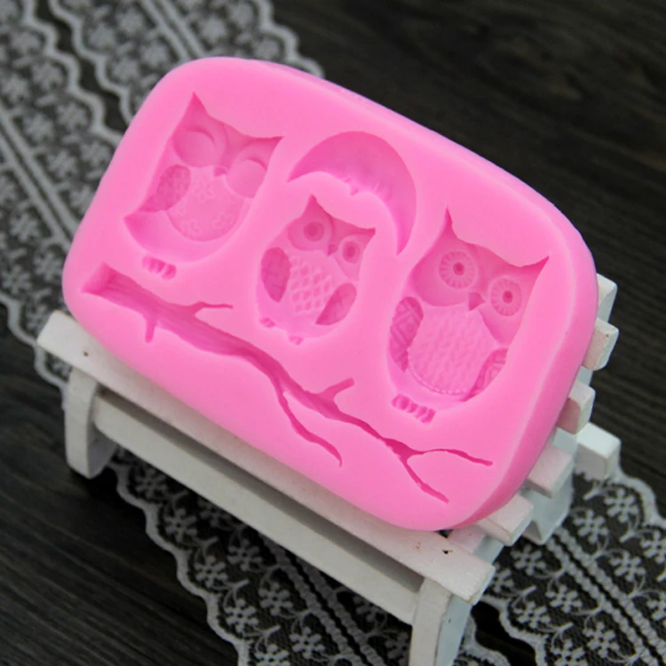 

Owl And Tree Branch Design DIY Silicone 3D Cake Fondant Molds CT408
