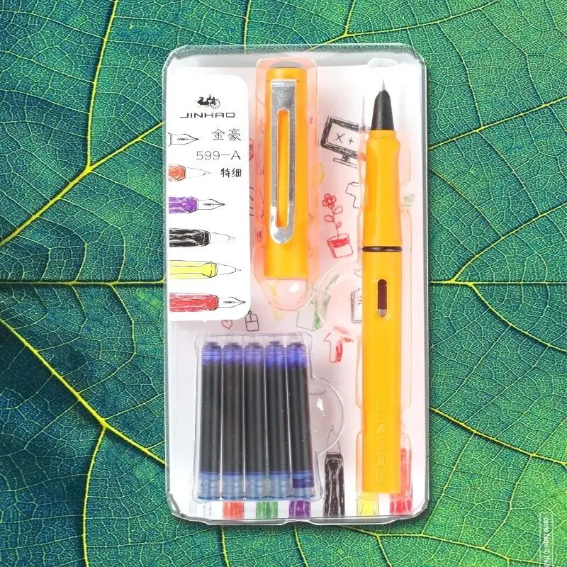 

Jinhao 599a Fountain Pen Set Calligraphy high quality Pen Student with Removable Ink fountain Pen Boys and Girls Lovely Gift