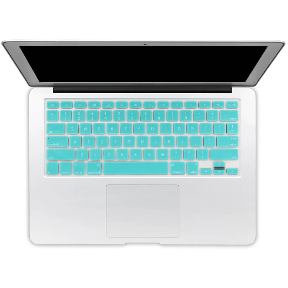 Английские буквы США силиконовая защитная накладка для клавиатуры Обложка для MacBook 1" 15" 1" Pro retina Беспроводная Клавиатура стикер - Цвет: Mint green