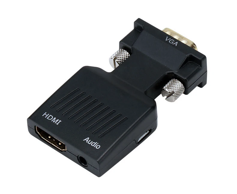 Новый преобразователь из VGA в HDMI 1080p адаптер с аудио 1080P для ПК ноутбука к HDTV
