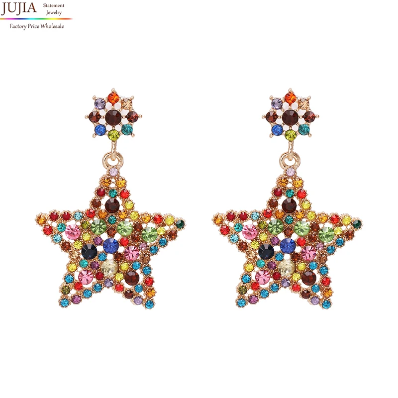 JUJIA 3 вида цветов оптовая продажа заводская цена модные женские серьги подвески