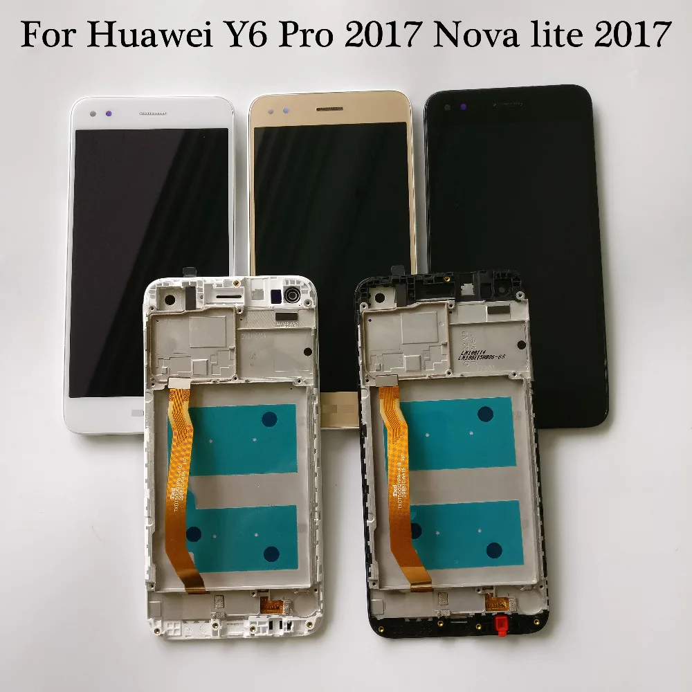 

100% Tested NEW For Huawei Y6 Pro 2017 SLA-L02 SLA-L22 Nova lite 2017 LCD Display + Touch screen Digitizer Assembly With Frame