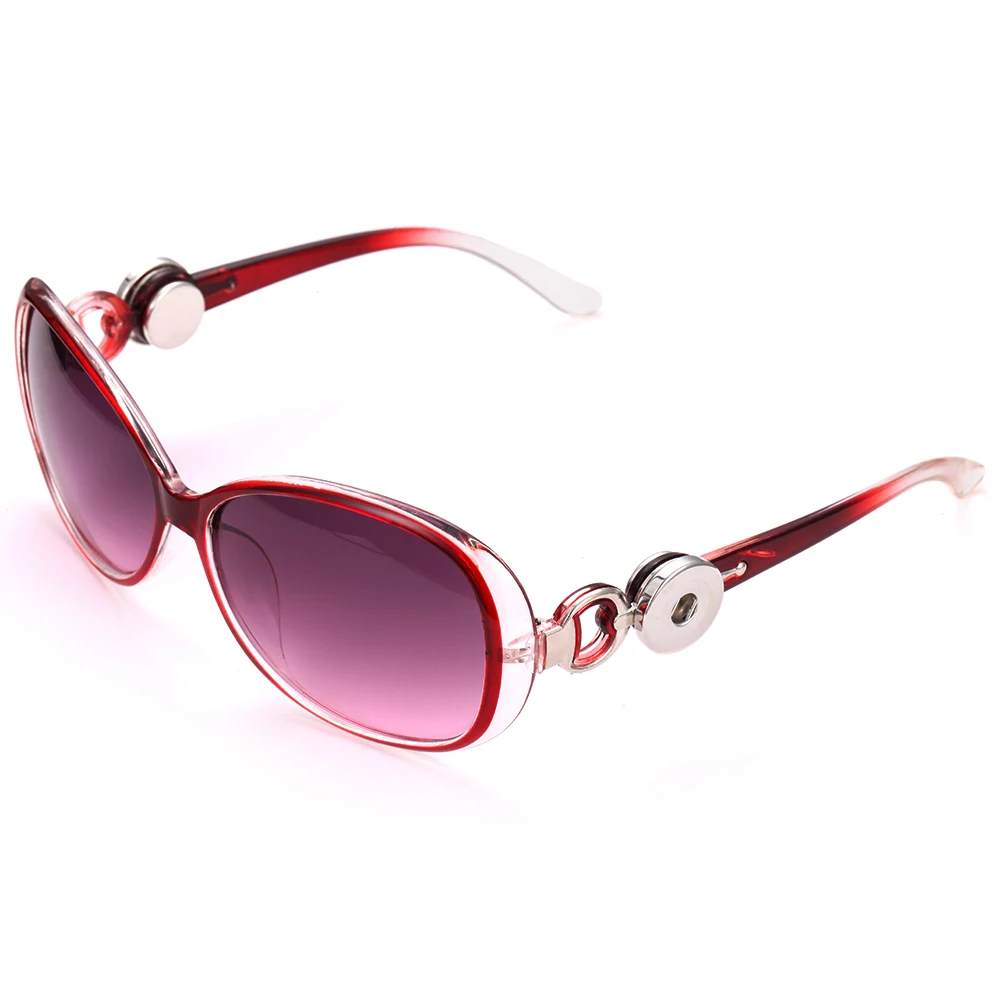 

2019 New Snap Button Jewelry Snap Button Sunglasses Oval Glasses Eyewear Sunglasses Fit 18mm Snap Buttons for Women Men Jewelry