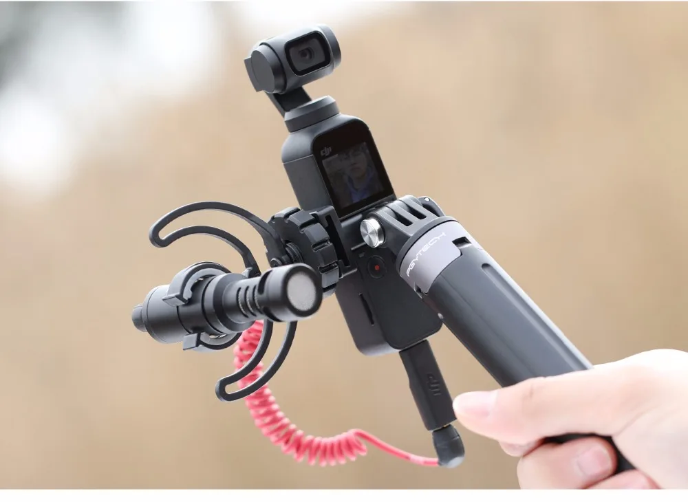 Для DJI Osmo Pocket Video Setup крепление для микрофона Vlogging L кронштейн светодиодный светильник подставка для микрофона для DJI Pocket аксессуары комплект расширения