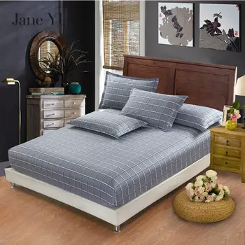 

JanYU 2018 High quality 100% cotton 1pcs fitted sheet 160x200cm