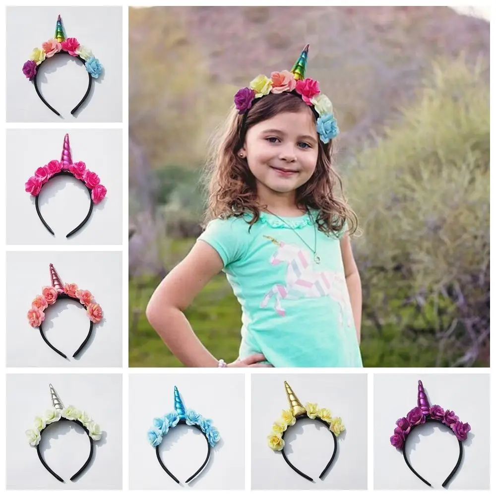 

Magical Unicorn Horn Head Party Kid Hair Headband Fancy Dress Cosplay Decor