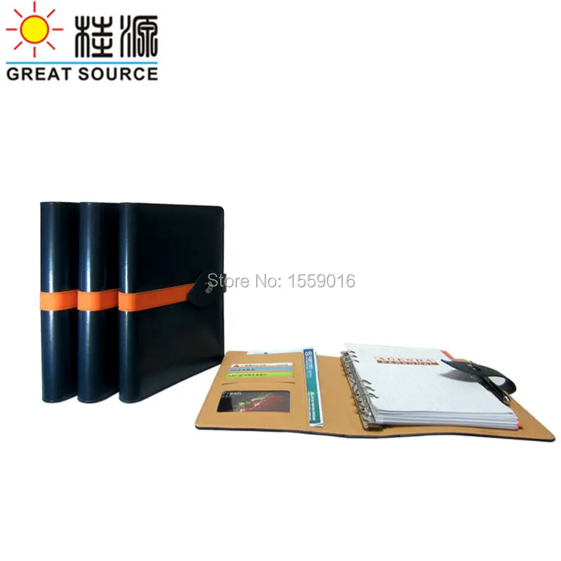 leather ring notepad