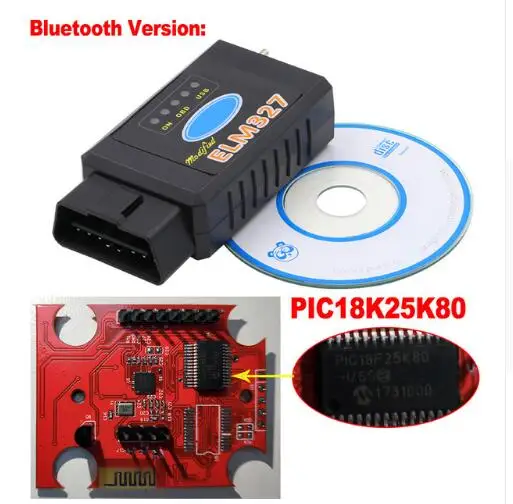 PIC18F25K80 для Ford ELM327 USB FTDI чип Bluetooth ELM327 ELM 327 с переключателем для Forscan HS CAN/MS CAN автомобильный диагностический - Цвет: BLUETOOTH VERSION