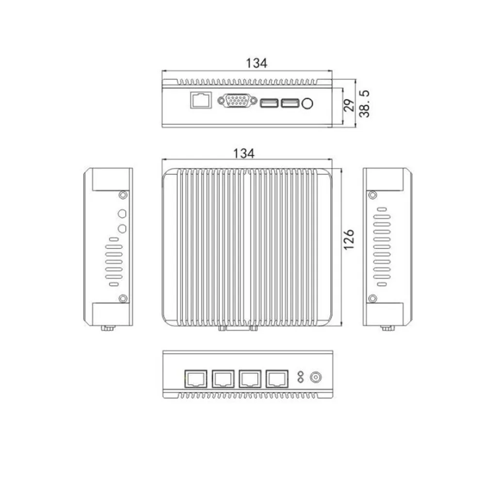 J1900 4 Lan p-fense мини маршрутизатор сервер 4*1000 м Lan Пробуждение Встроенный слот для sim-карты поддержка Windows10 Linux 4 гигабитный Dhcp Tv Box