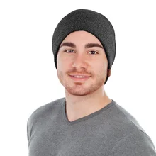 OZERO, Мужская зимняя вязаная шапка, лыжная теплая шапка, модная флисовая шапка с черепом для мужчин и женщин, вязаная шапка 0001