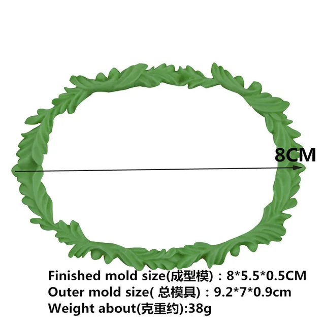 Füves Levél Koszorú -Alak Szilikon Fondant Szappan 3D Torta Penész Cupcake Zselé Cukorka Csokoládé Dekoráció Sütőszerszám Formák Fq3195 - Image 2