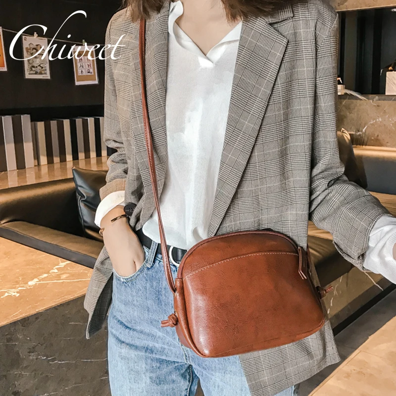 

Brand Small Shell Bag Casual Mini Crossbody Bags Women Shoulder Bag Designer Vintage Messenger Bags Girl Lolita Leather Handbags