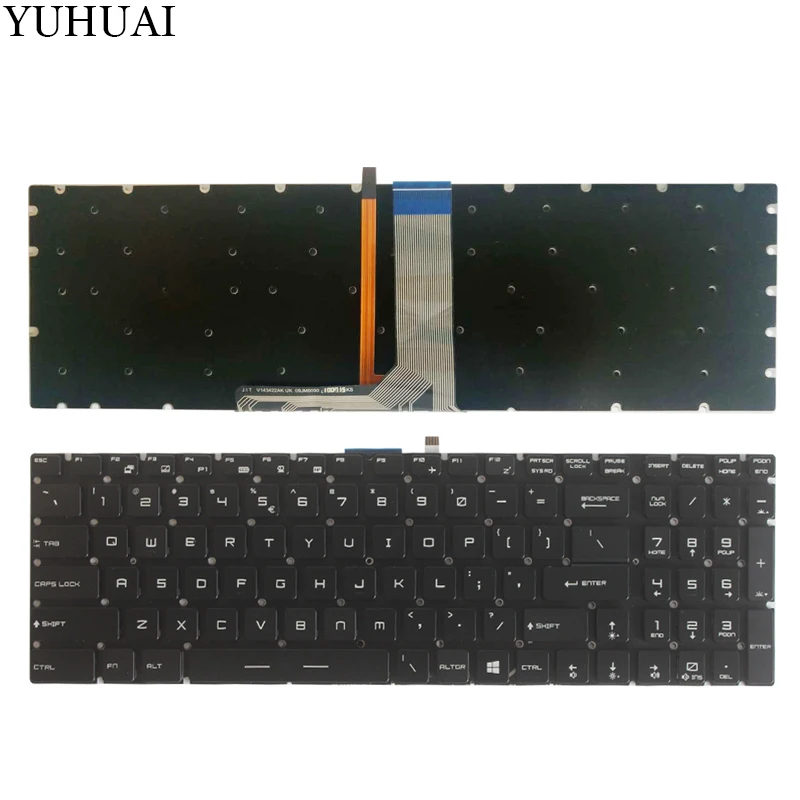 

NEW US laptop keyboard For MSI GS63 GS63VR MS-16K2 GS63VR 6RF GS63VR 7RF US keyboard With backlight
