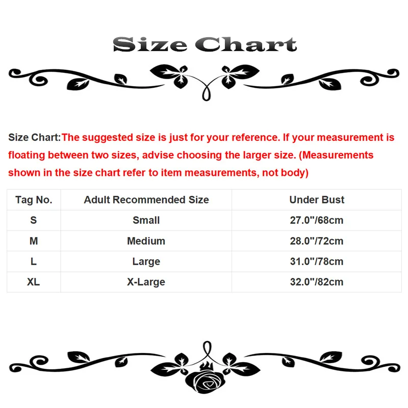 Size Chart 拷贝