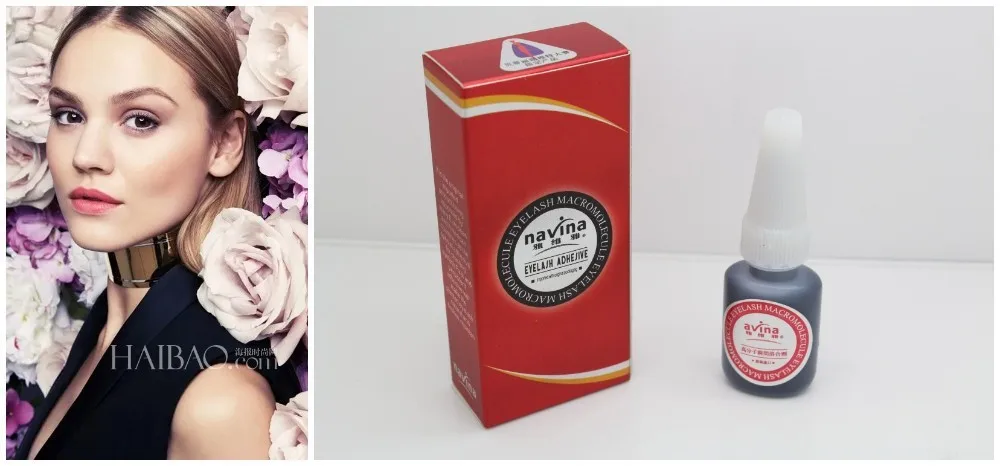 Navina Red Box профессиональный 10 мл клей для ресниц Макияж жидкий сильный эффект черный клей для ресниц без запаха