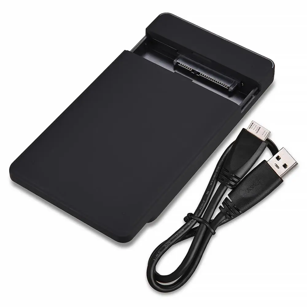 SATA к USB 3 0 HDD SSD корпус черный 2 5 дюймов внешний жесткий диск коробка портативный 1