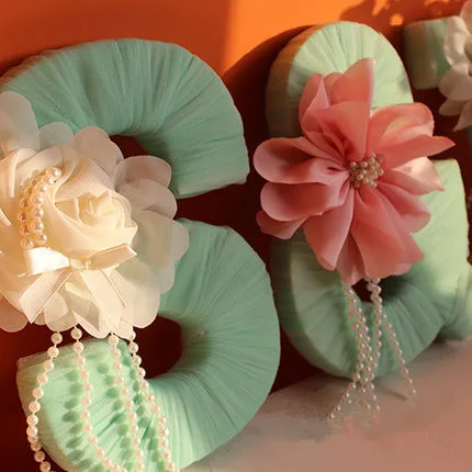 Standing Letter Decor Home Decorating Ideas Wedding Decoration Gauze Letter Furnishing Articles Decor
