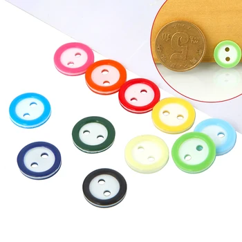 

CNCRAFT 11mm lots 100pcs plastic buttons cute bady craft/sewing/doll Mix color