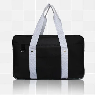 Японские школьные сумки большой емкости портативные сумки сумка на плечо для молодых девочек и мальчиков высокое качество холст - Цвет: black grey handle
