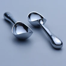 Кухонная ложка из цинкового сплава для мороженого, пюре, арбуза, желе, йогурта, печенья с пружинной ручкой, кухонные аксессуары