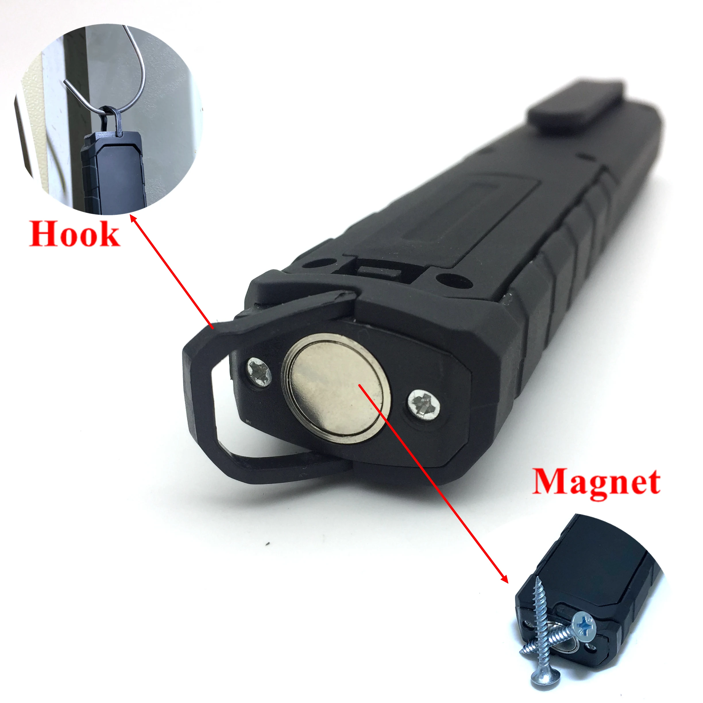 Mingray New Aldi Led Work Light Aaa Battery Magnetic Hook Adjustable Garage Lamp 5w Cob Car Repair Powerful Flashlight Flashlights Aliexpress 