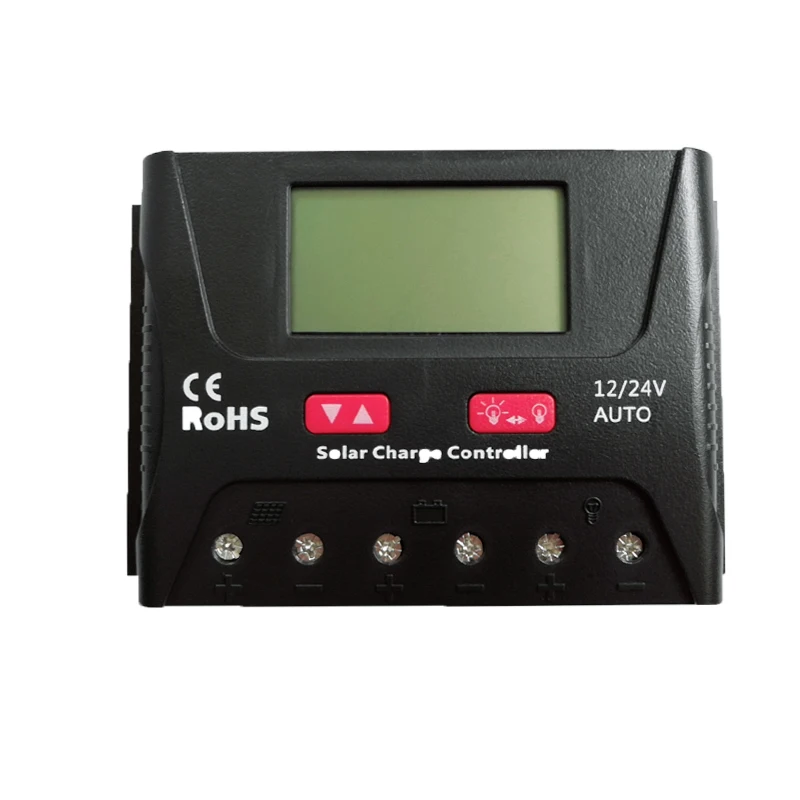 

MAYLAR@Solar charge controller 30A PWM Charging mode 12V 24V auto with LCD Screen suitable for Street light and home system