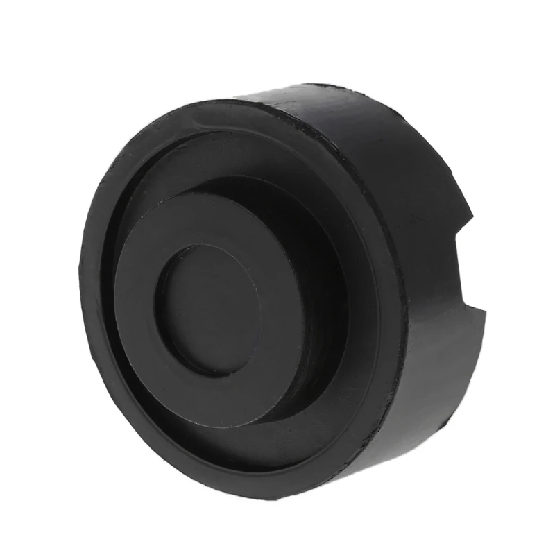 Standard Size Universal Slotted Rubber Jack Pads Frame Rail Protector Schwarz