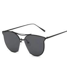 Piso nuevo ojo de Gato de La Vendimia gafas de Sol Mujeres de Los Hombres de la Marca de Lujo de gran tamaño Gafas de Sol De Las Mujeres Shades zonnebril gafas lentes de sol