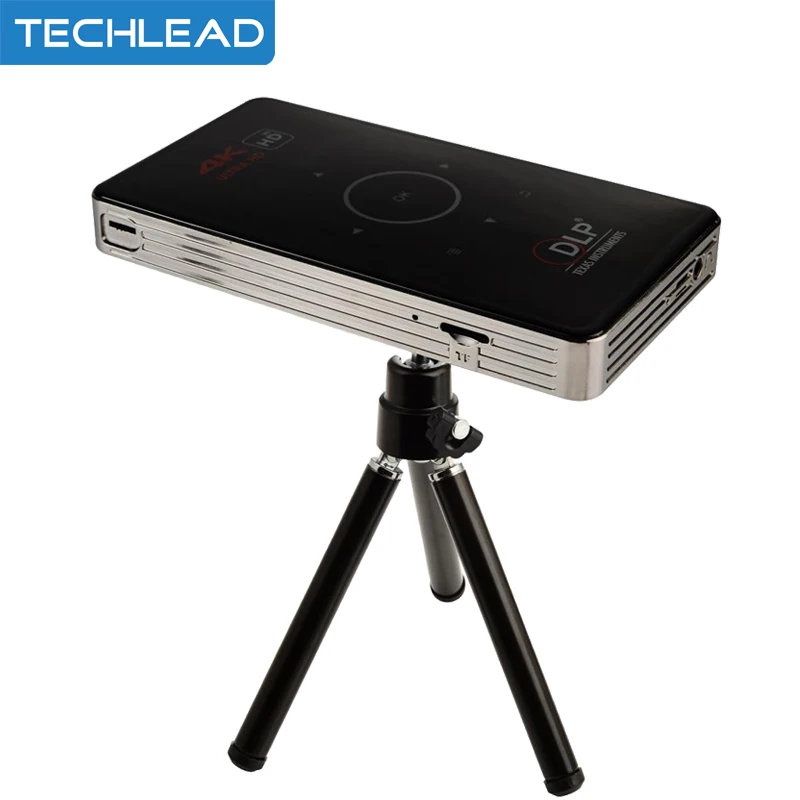 Portable Mini Projector DLP C6 Android TV Box HD IN Dual band wifi