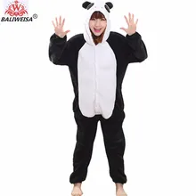 BALIWEISA 2017 Christmas Women Pajamas Unicorn Stitch Unicorn Cartoon Hooded Pajamas Adult Animal Flannel Sleepwear Pajamas
