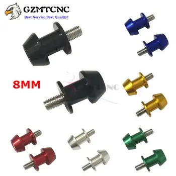 

12 Pairs 8MM CNC Swingarm Spools Sliders M8 Bolts Stand Screws for Suzuki Honda Yamaha Kawasaki KTM Aprilia Triumph Ducati BMW