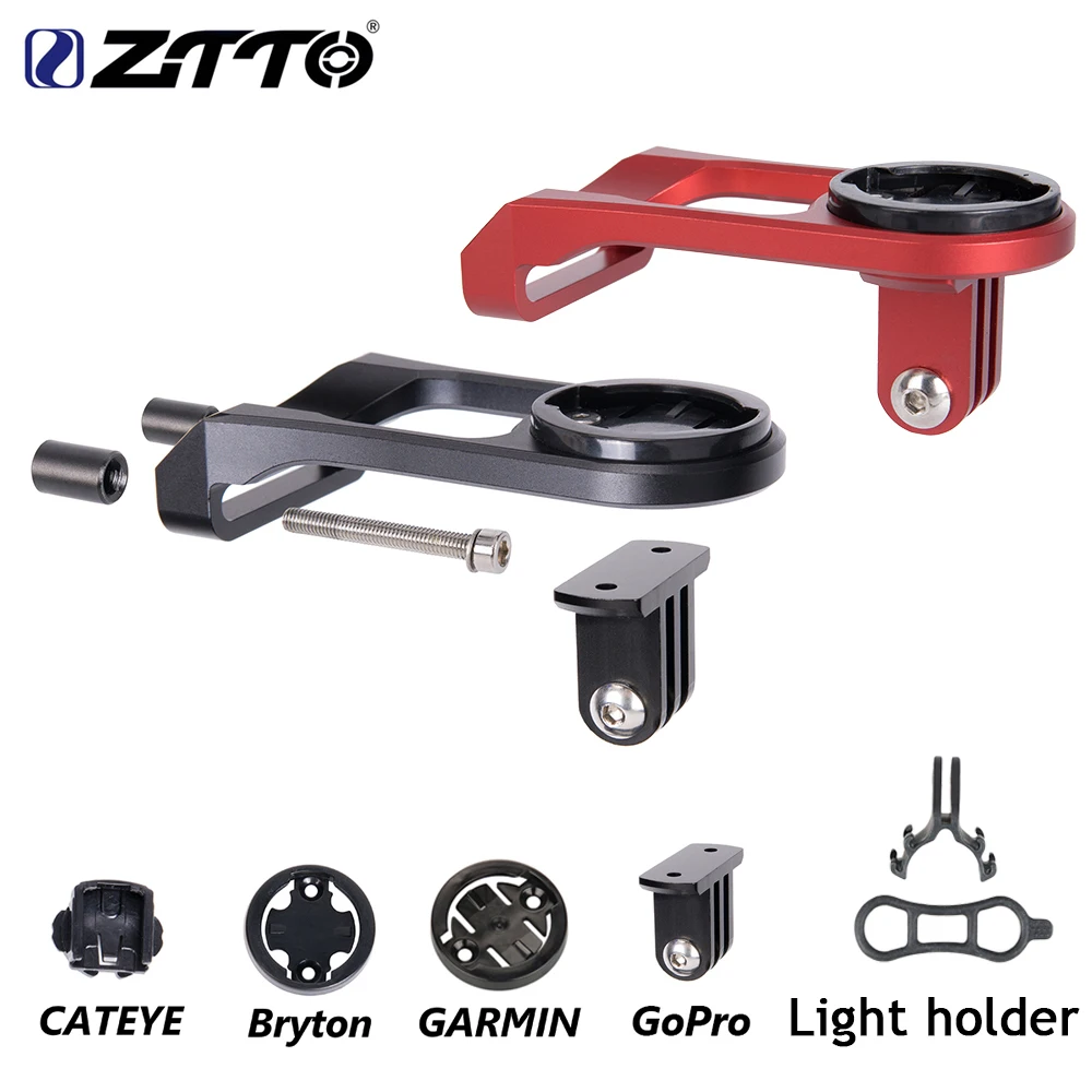 

ZTTO MTB Road Bike Computer Camera Holder Handlebar Extension bicycle stopwatch GPS holder For GARMIN Bryton CATEYE GoPro mount