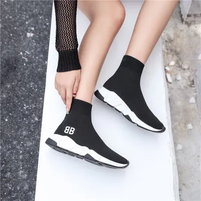 4 5 8 Sauvage 1 2 Tricot 7 3 Marque 12 Mode 9 2018 Bottes 10 Chaussettes 11 Tricotées Chaussures Élastiques Automne De Femmes 6 HID29EWY