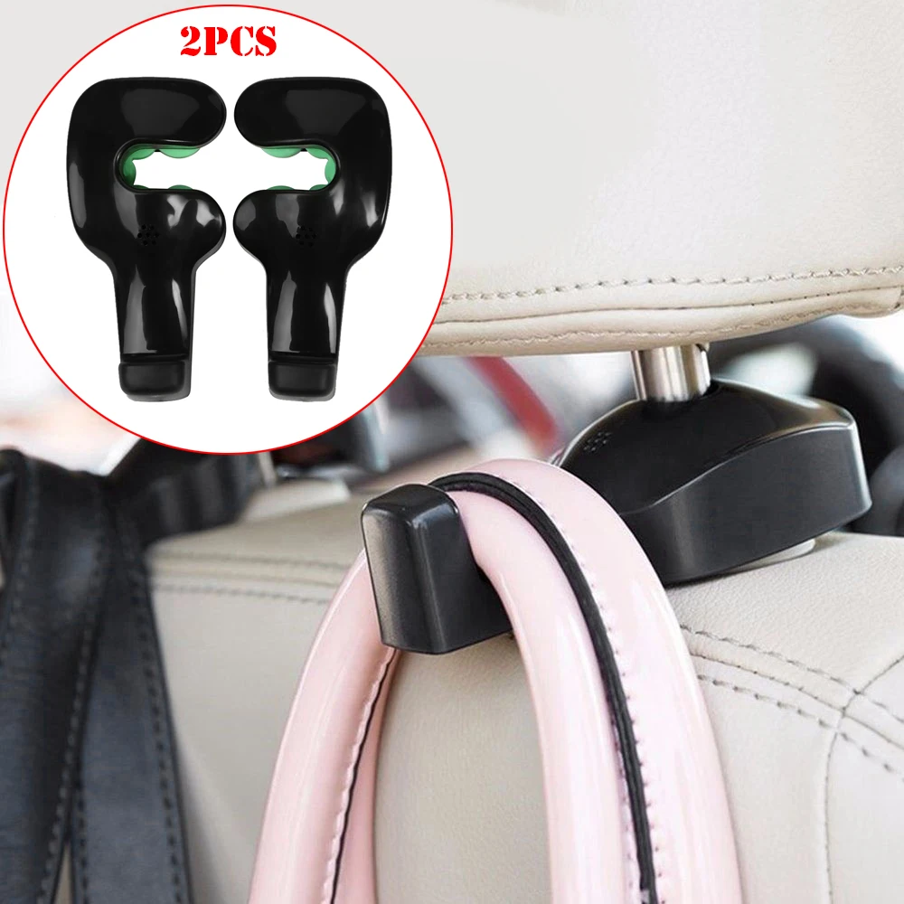 

2PCs New Useful Mini Hook Vehicle Universal Car Back Seat Headrest Hanger Holder Hook for Bag Purse Hand Tools