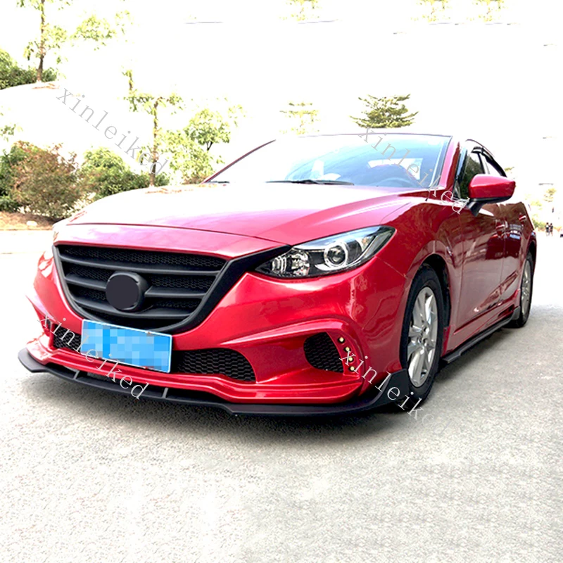 Неокрашенный передний бампер конверсионный комплект подходит для Mazda 3 Axela sedan- аксессуары для стайлинга автомобилей