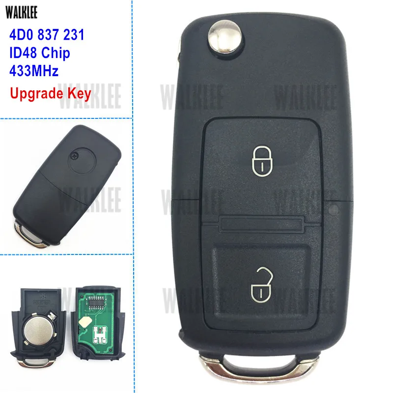 Пульт дистанционного управления WALKLEE 4D0837231 4D0 837 231 Для Audi A2 A3/B5 A4 Quattro A6 Quttro RS 1998 2000