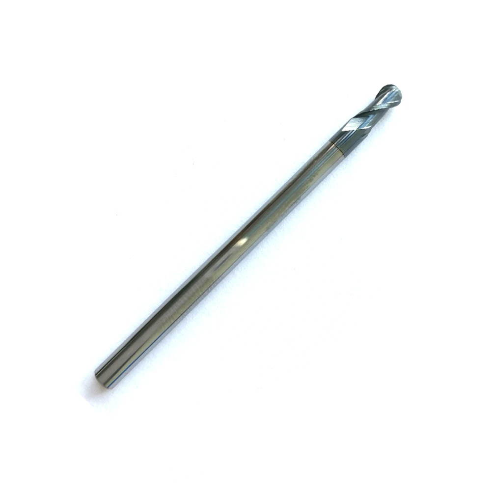 

1pc3mm Radius=1.5mm 2Flutes hrc55 R1.5*6*D3*50 solid carbide Ball nose End Mill CNC router bits tools Milling cutter With coat