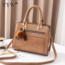 Сумка из искусственной кожи Boston, женская сумка, инновационная Большая вместительная сумка для покупок, прикрепленная с подвесной ремень, сумка-тоут, винтажная