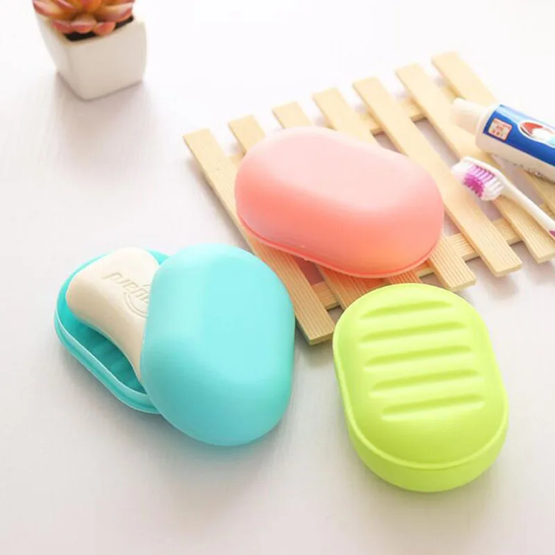 Portable Soap Dish Case Soap Holder Container Box Tray Travel Outdoor