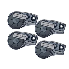 4 шт. Высокая адгезия тканевая клейкая лента черный на белом Совместимость для M21-750-499 для Brady BMP21 Plus для LABPAL принтер этикеток