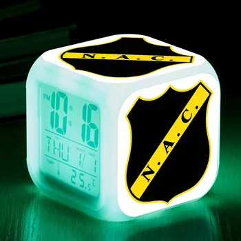 

Football Club Breda NAC Color Changing LED Alarm Clock reloj despertador wekker reveil enfant Night Light Watch Digital Clock