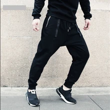 Новые модные мужские брюки-шаровары, персонализированные брюки большого размера, свободные американские уличные костюмы певицы