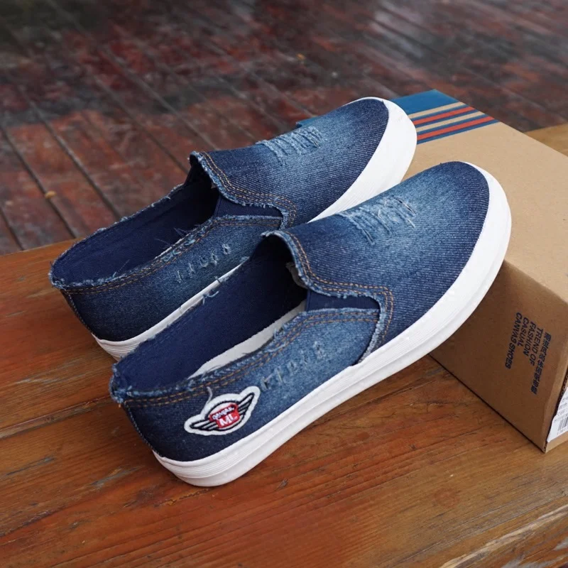 

Women Sneakers Denim Casual Shoes Female Summer Canvas Shoes Trainers Lace Up Ladies Basket femme Stars tenis feminino US-42