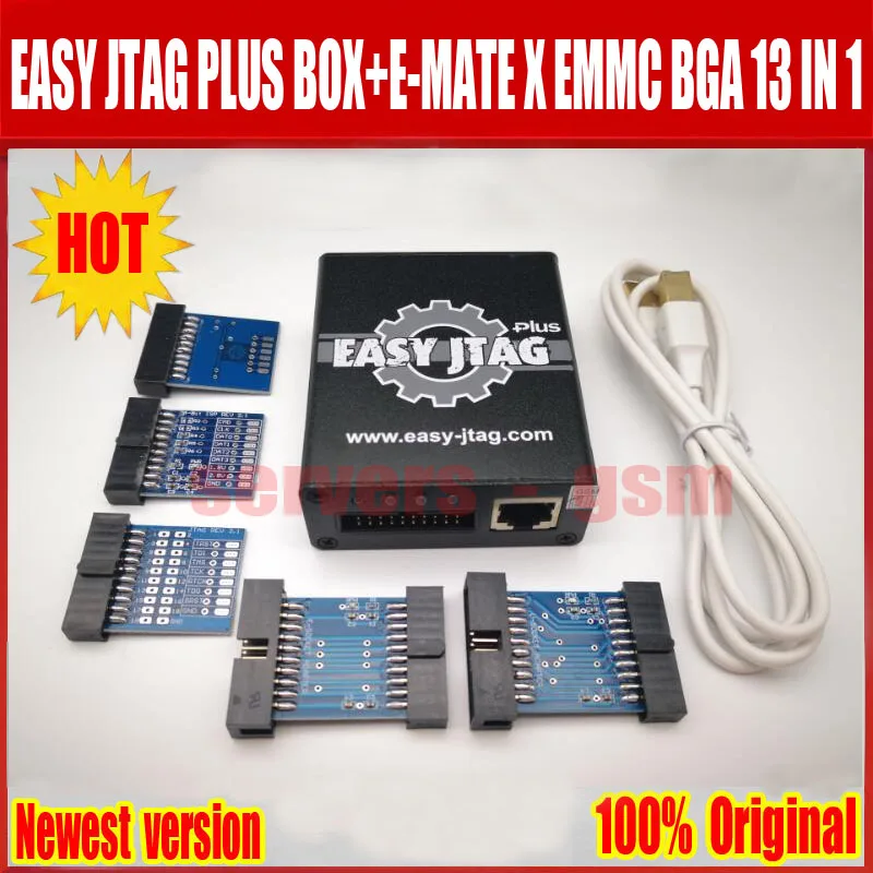 Новейший легкий JTAG plus box+ E-MATE X Emate box EMMC BGA 13 в 1