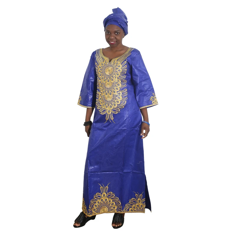 MD 2019 african dresses for women traditional bazin dashiki dress south african women's clothes dresses ladies head wraps S2572