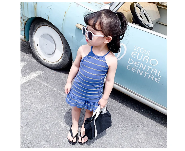 Girls Summer Beach Striped dress_03