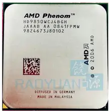 AMD Phenom X4 9850 2.5GHz Quad-Core DeskTop CPU HD9850WCJ4BGH HD985BWCJ4BGH 95W Socket AM2+ 940pin